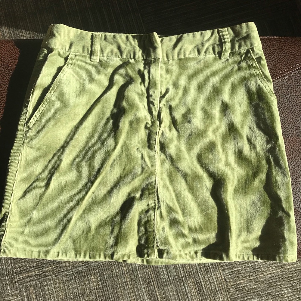 ✨FLASH SALE✨ Green Corduroy Skirt
